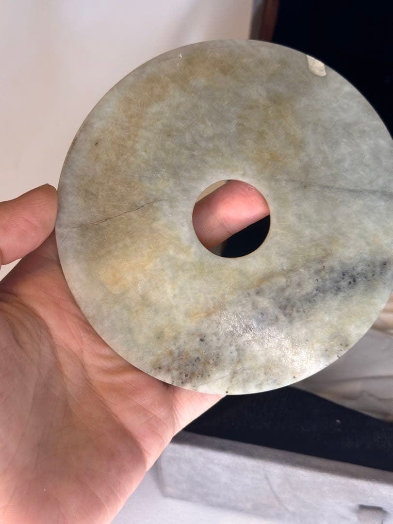 玉璧 玉石置物 クラシック装飾