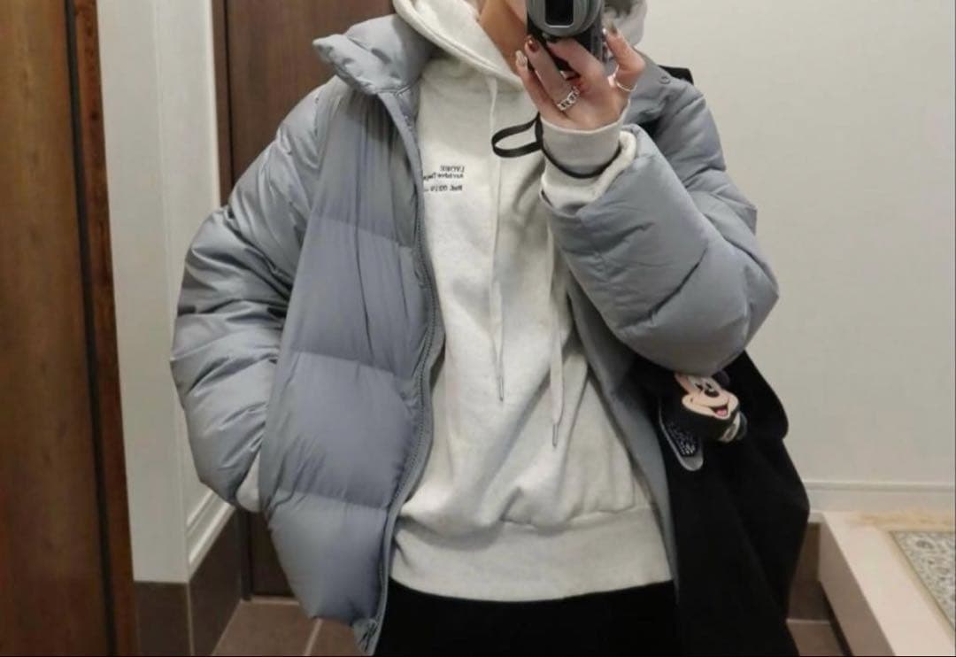 パウダーソフトダウンジャケット　BLUE Mサイズ