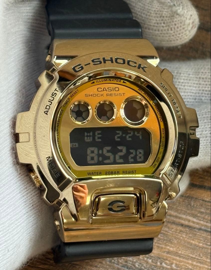 美品 G-SHOCK GM-6900G-9JF ゴールド メタル 6900