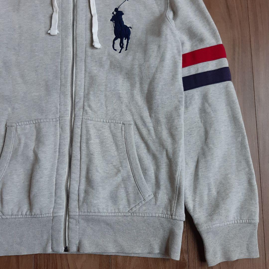 希少90s　ポロバイラルフローレン　オーバーサイズ　コンマージップ　サイドライン