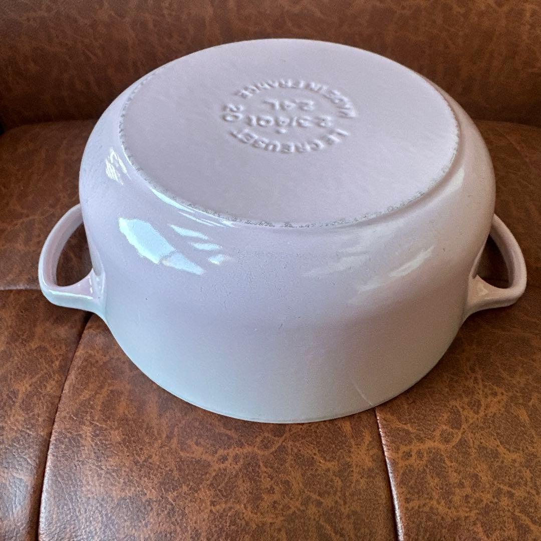 まー　ル・クルーゼ　ココットロンド　20cm　鍋　ピンク