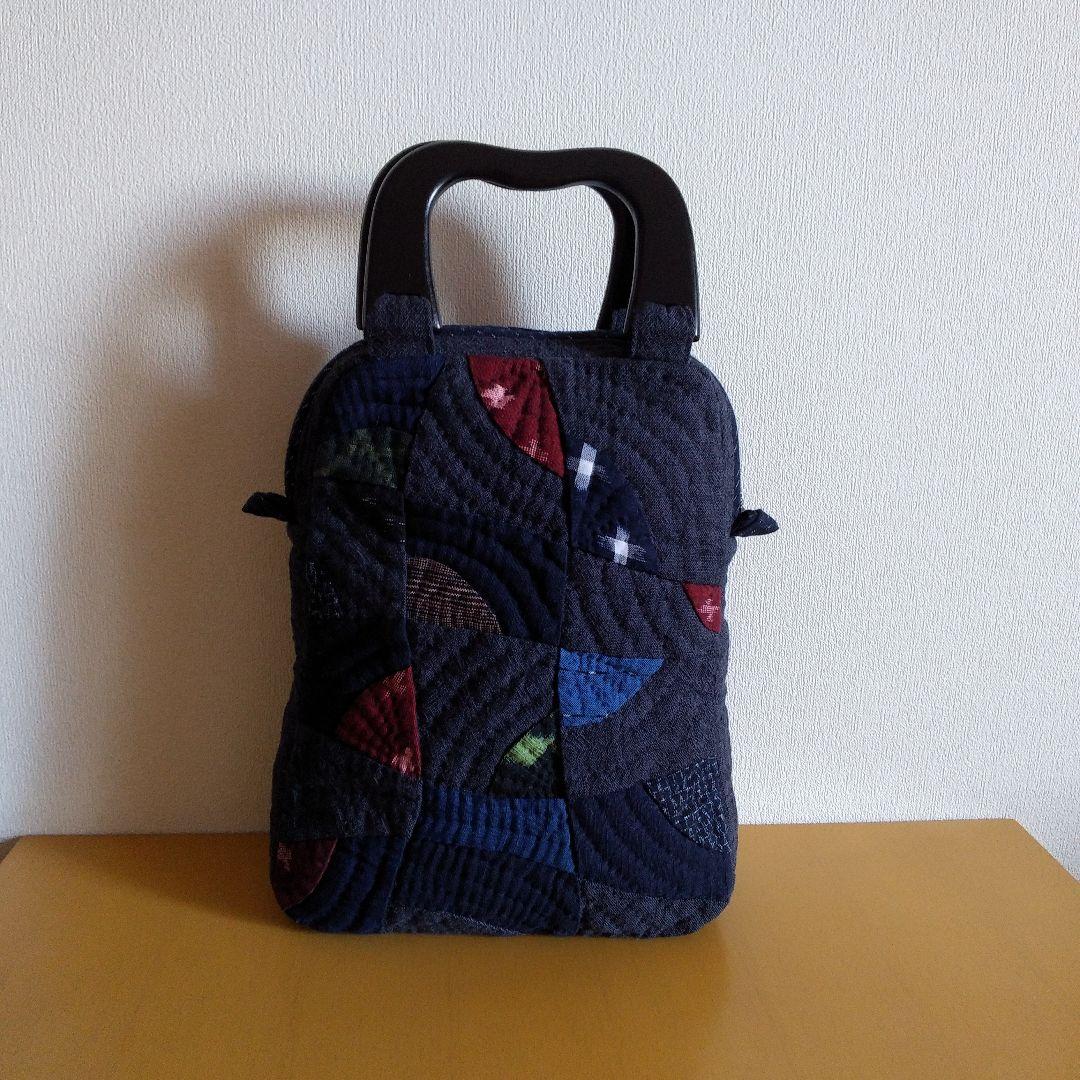 パッチワーク　久留米絣のバッグ　ハンドメイド