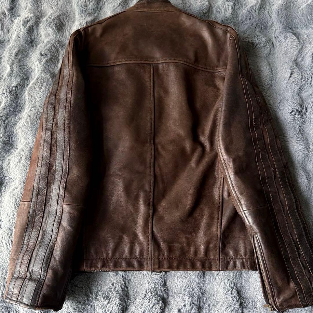 Timberland ブラウンレザージャケット S/P vintage 本革