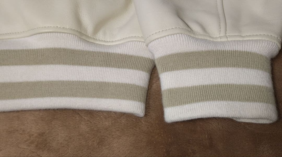 美品！Schott オールレザージャケット ホワイト