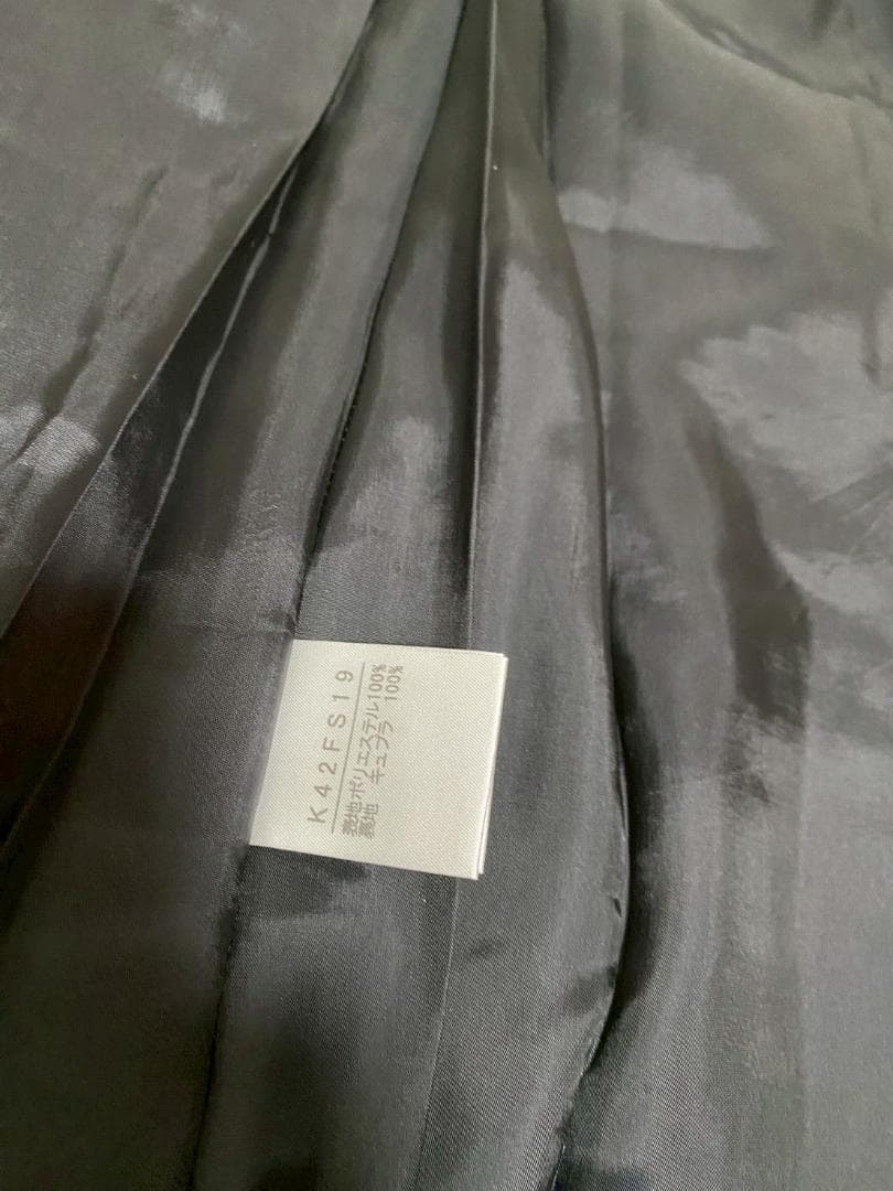 カネコイサオ　和柄　うちわと蛍　ブラウス&スカートセット（黒）