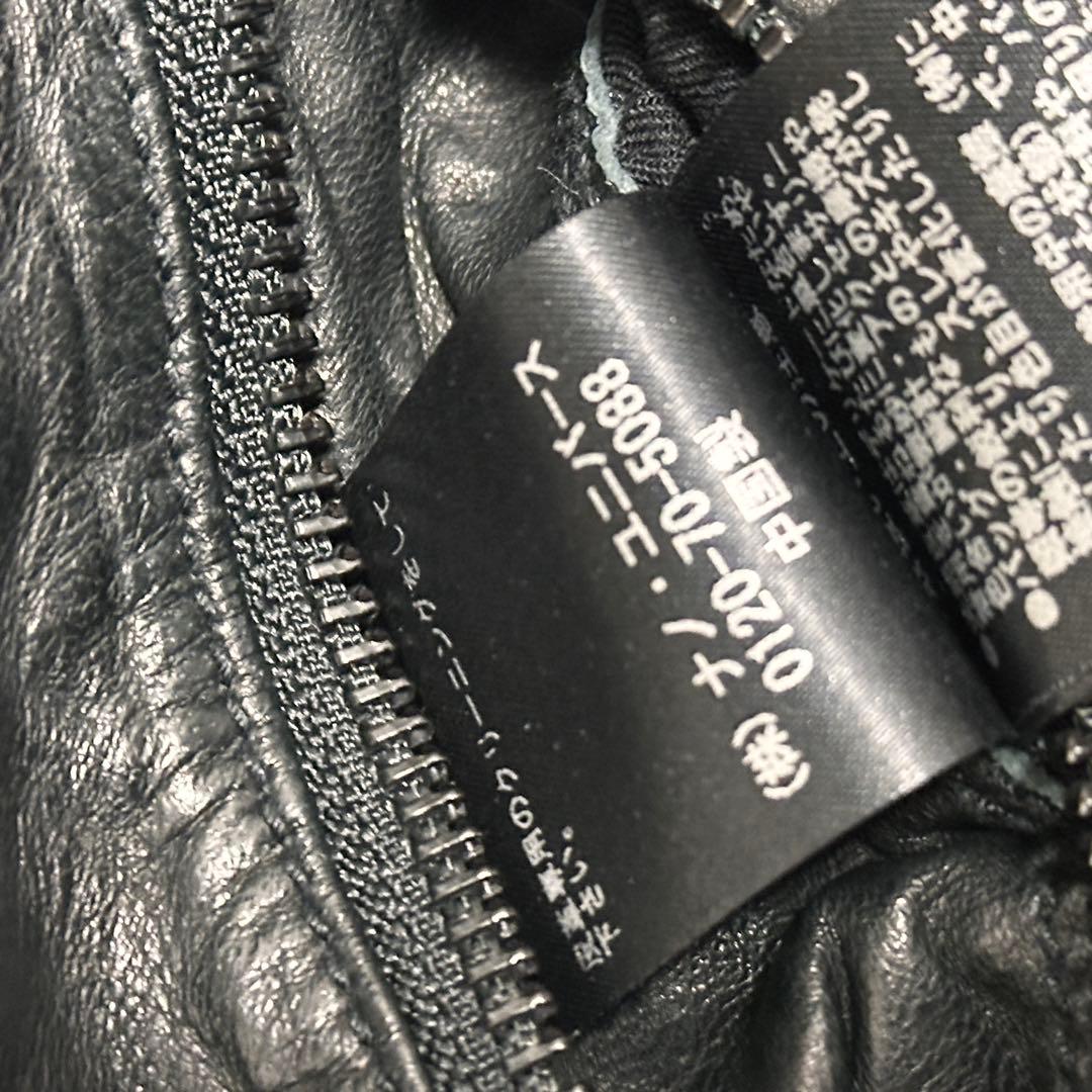 ナノユニバース　キルティング シングルライダース　ラムレザー ジャケット S