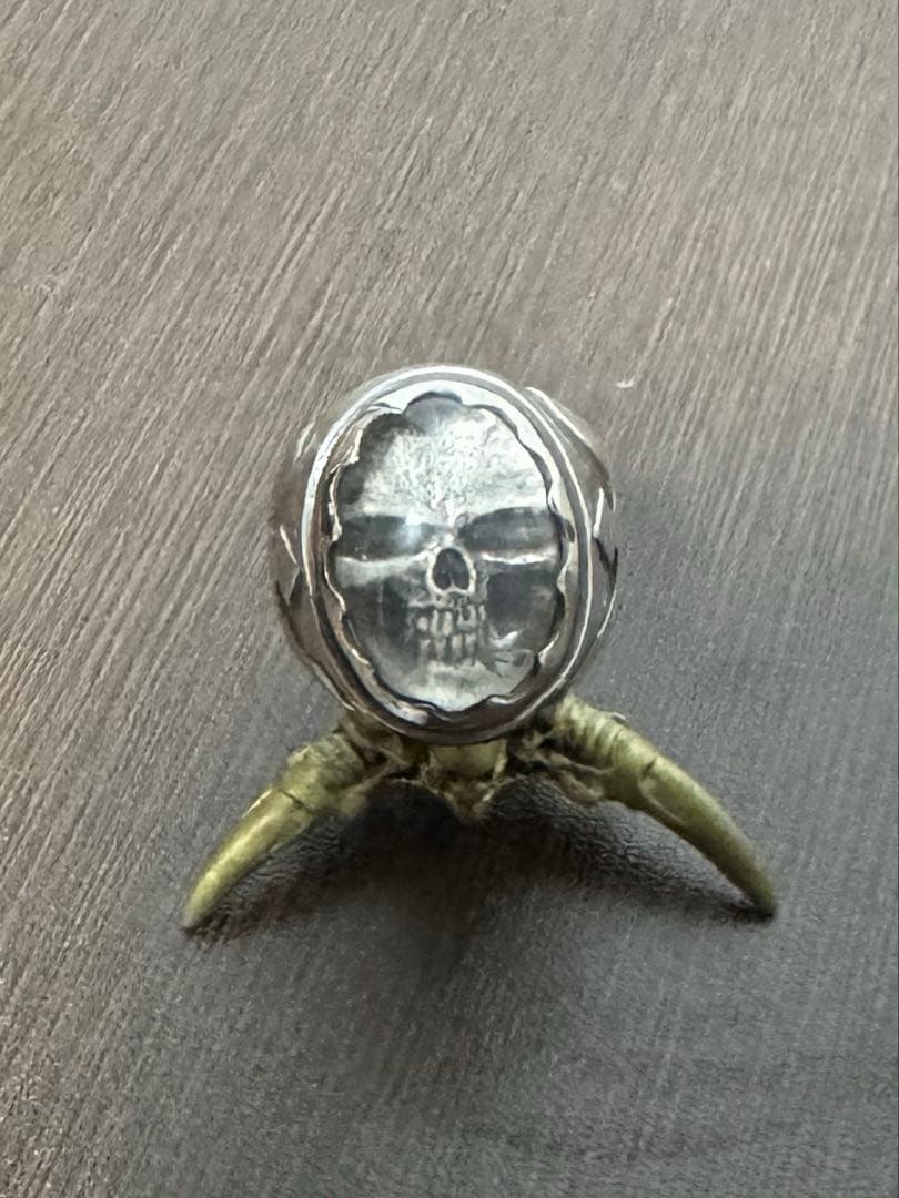 クレイジーピッグ クリスタルスカルリング 15.5号 XJAPAN hide着用