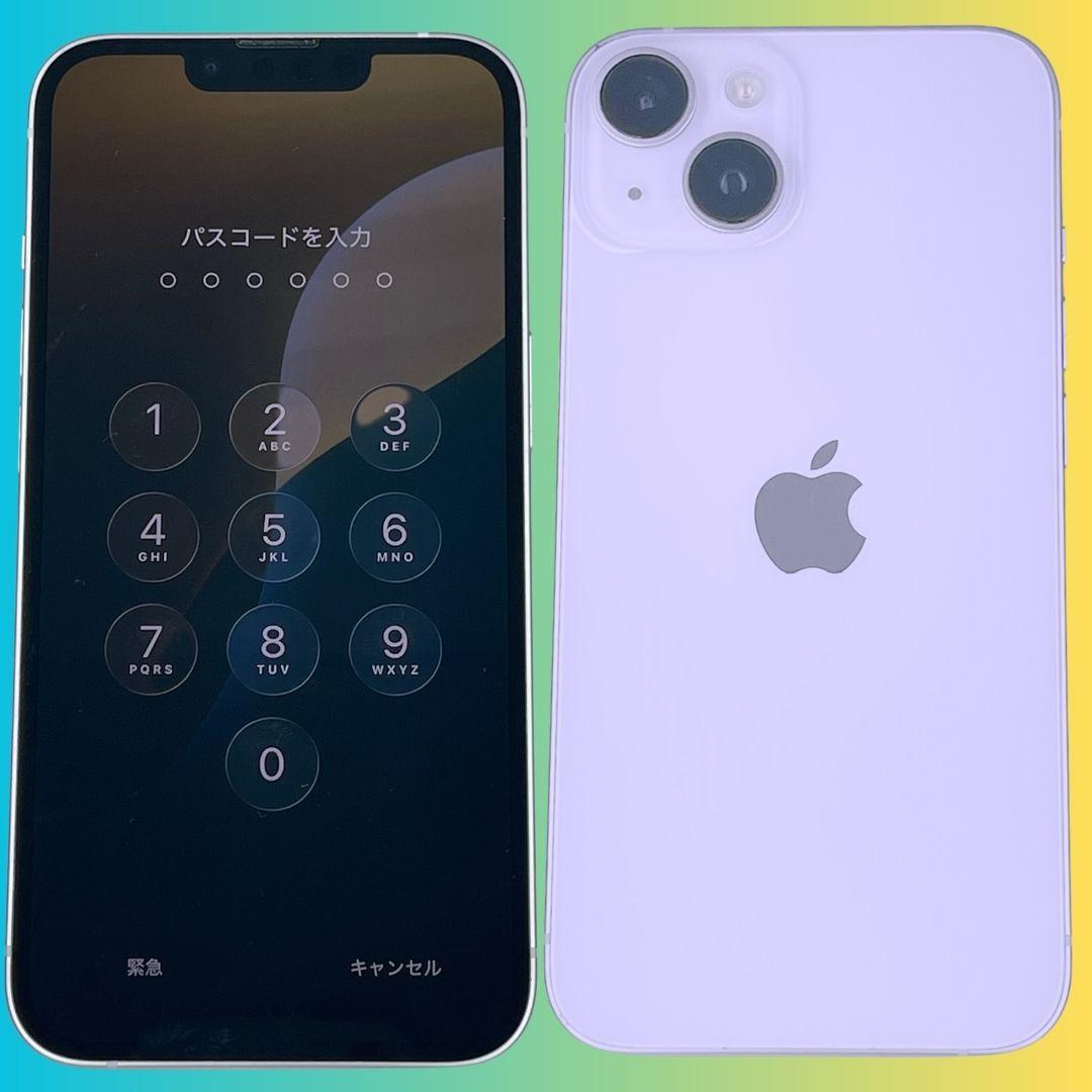 【美品】iPhone14 256GB　パープル　バッテリー100％　SIMフリー
