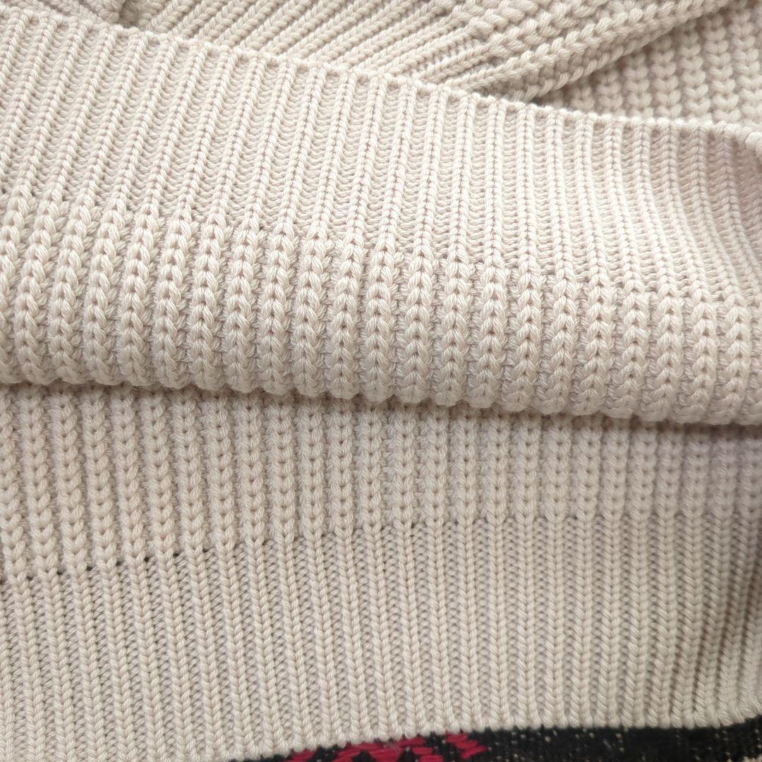 【美品】BATONER バトナー　シグネチャータートルネックニット　アイボリー