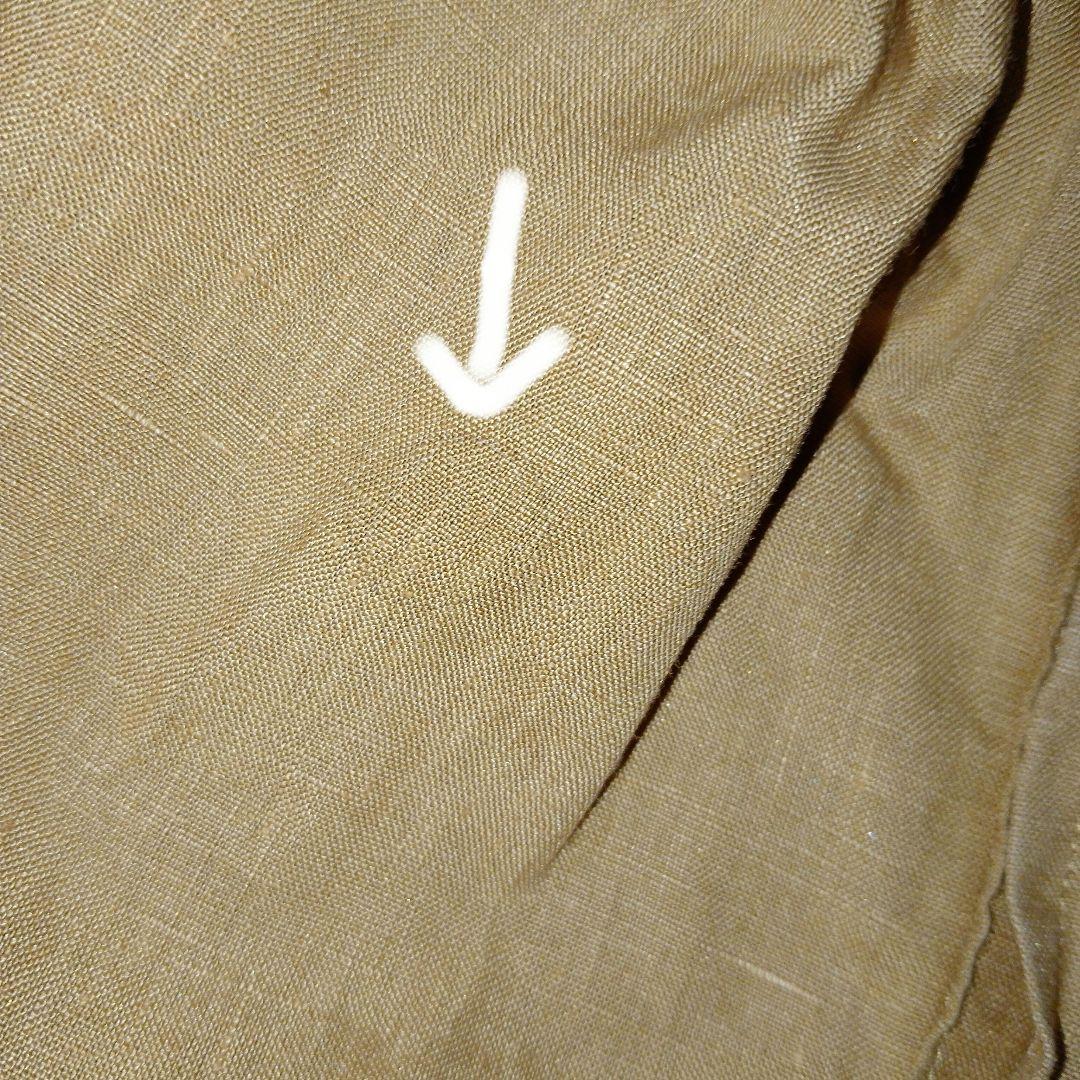 ★美品★ Scye ★高密度リネン★タックブラウス ★キャメル★