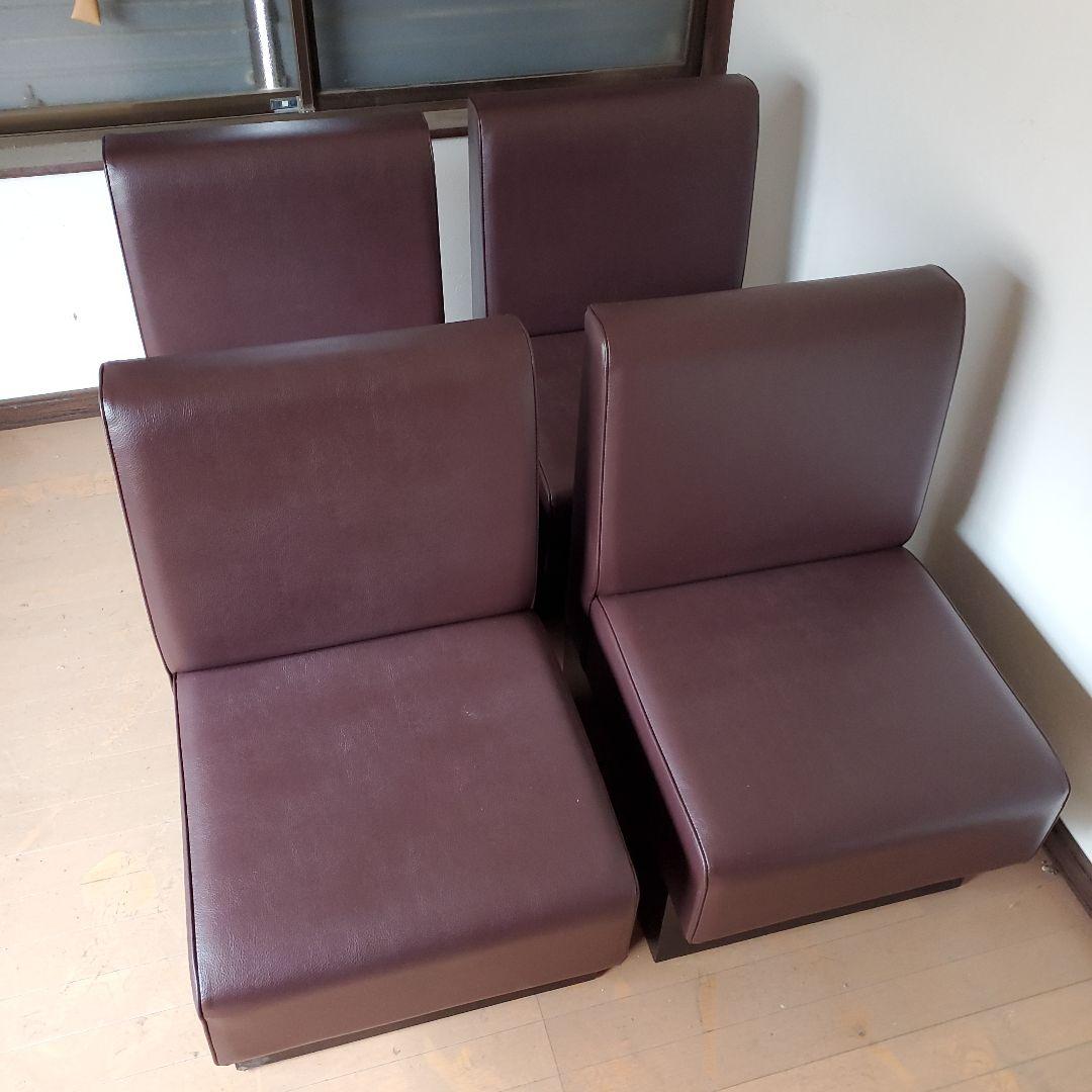 飲食店ソファー　業務用ソファー　4台セット