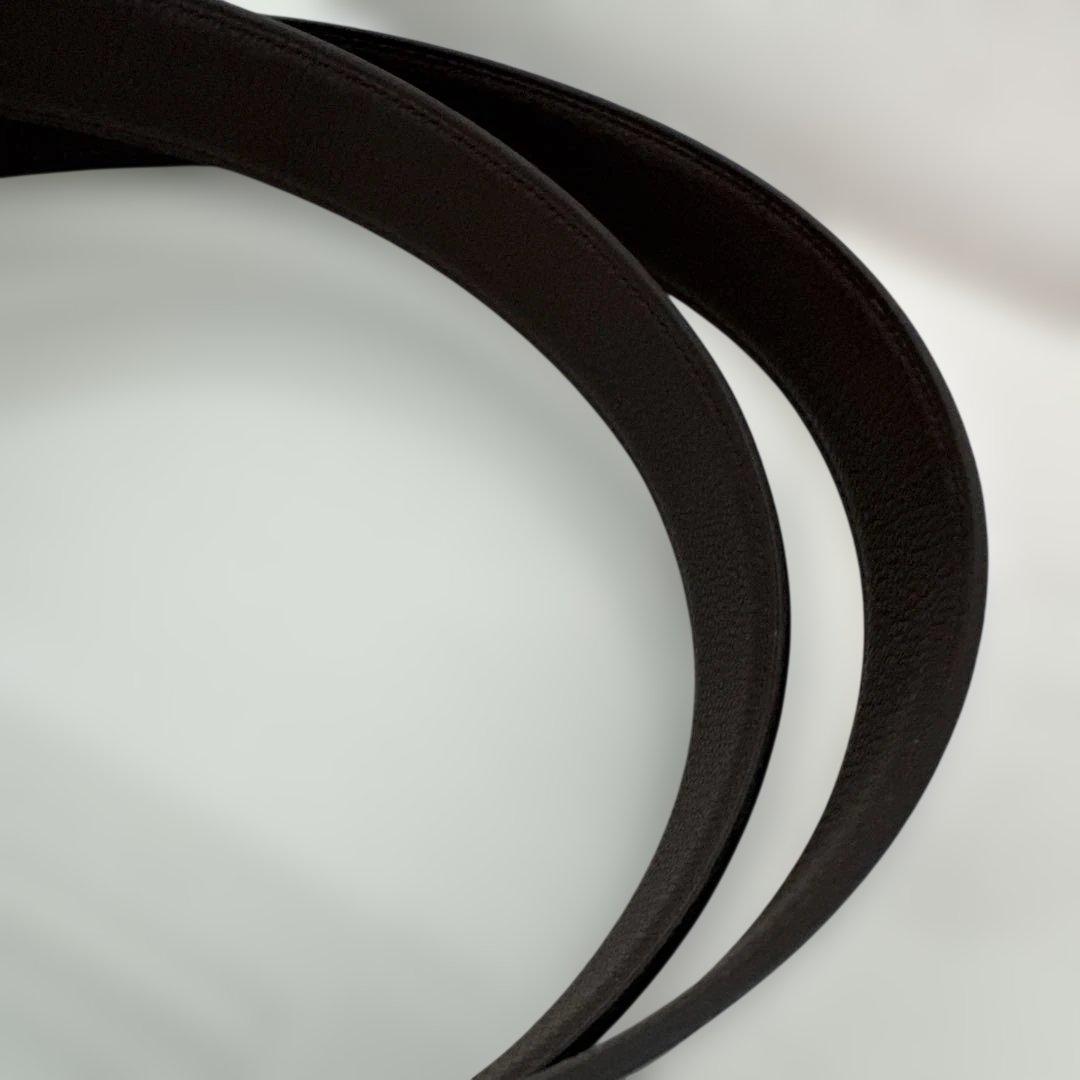 エルメス　黒レザーベルト　ショップ袋付き