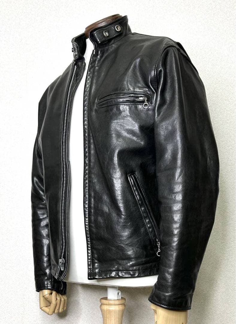 ①schottライナー付141【36】米国製◇革ジャンninjaハーレーgpz