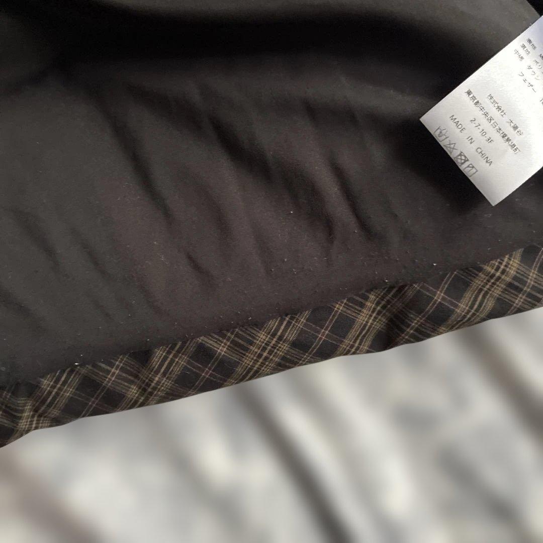 tageechita チェック柄 ショートダウンジャケット