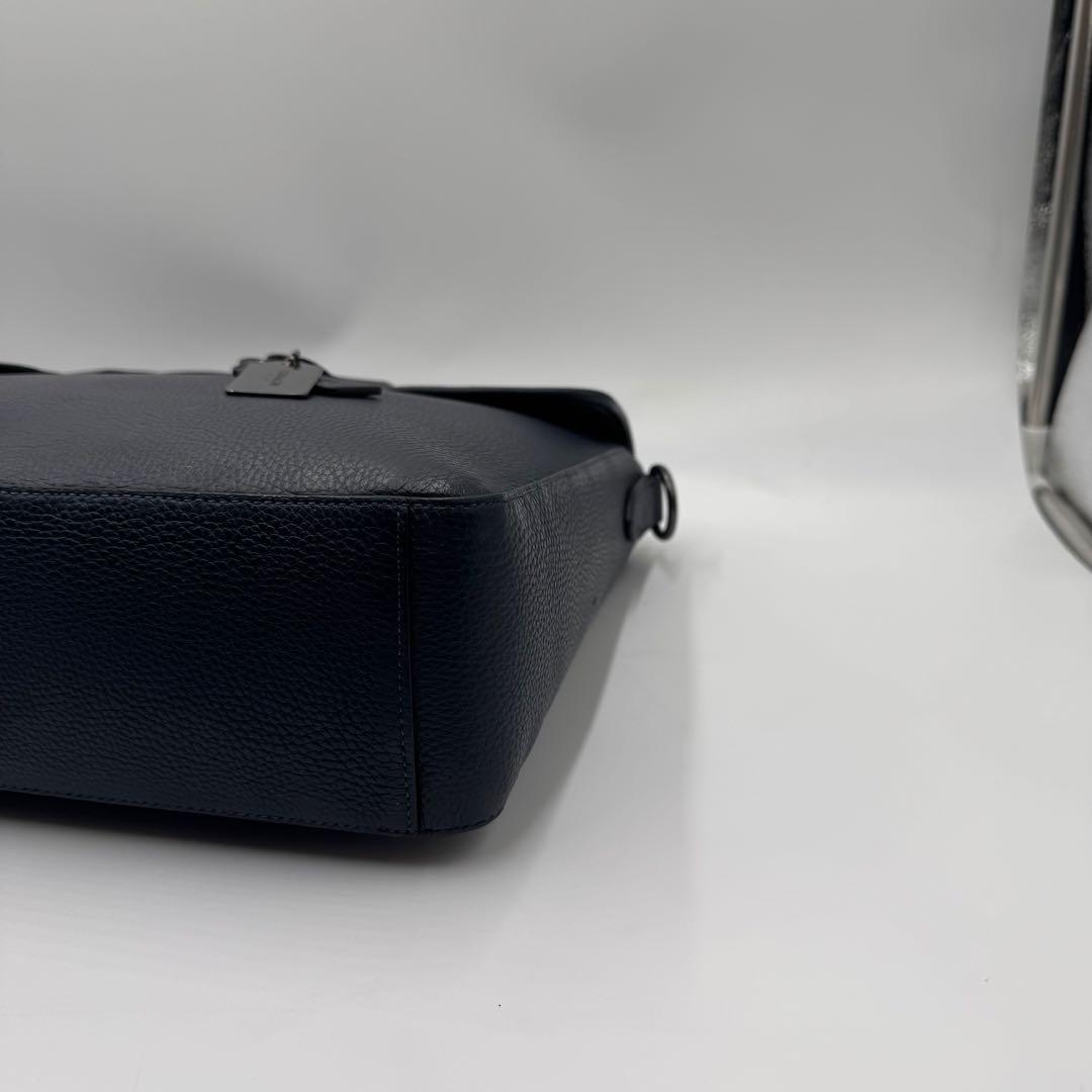 極美品✨ コーチ サリバン ブリーフケース 2way A4 レザー ネイビー