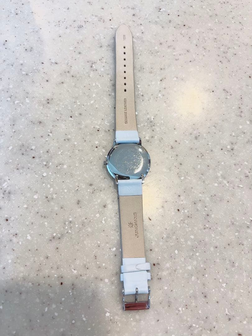 ザ*キ様 ユンハンス　マックスビル　定価81.900円　ライトブルー レザーベル