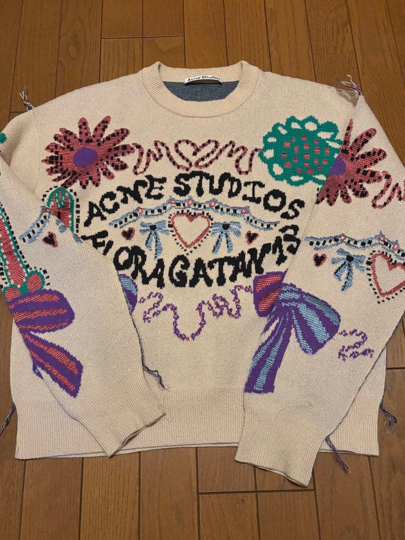 ACNE STUDIOS フラワー刺繍 ニット
