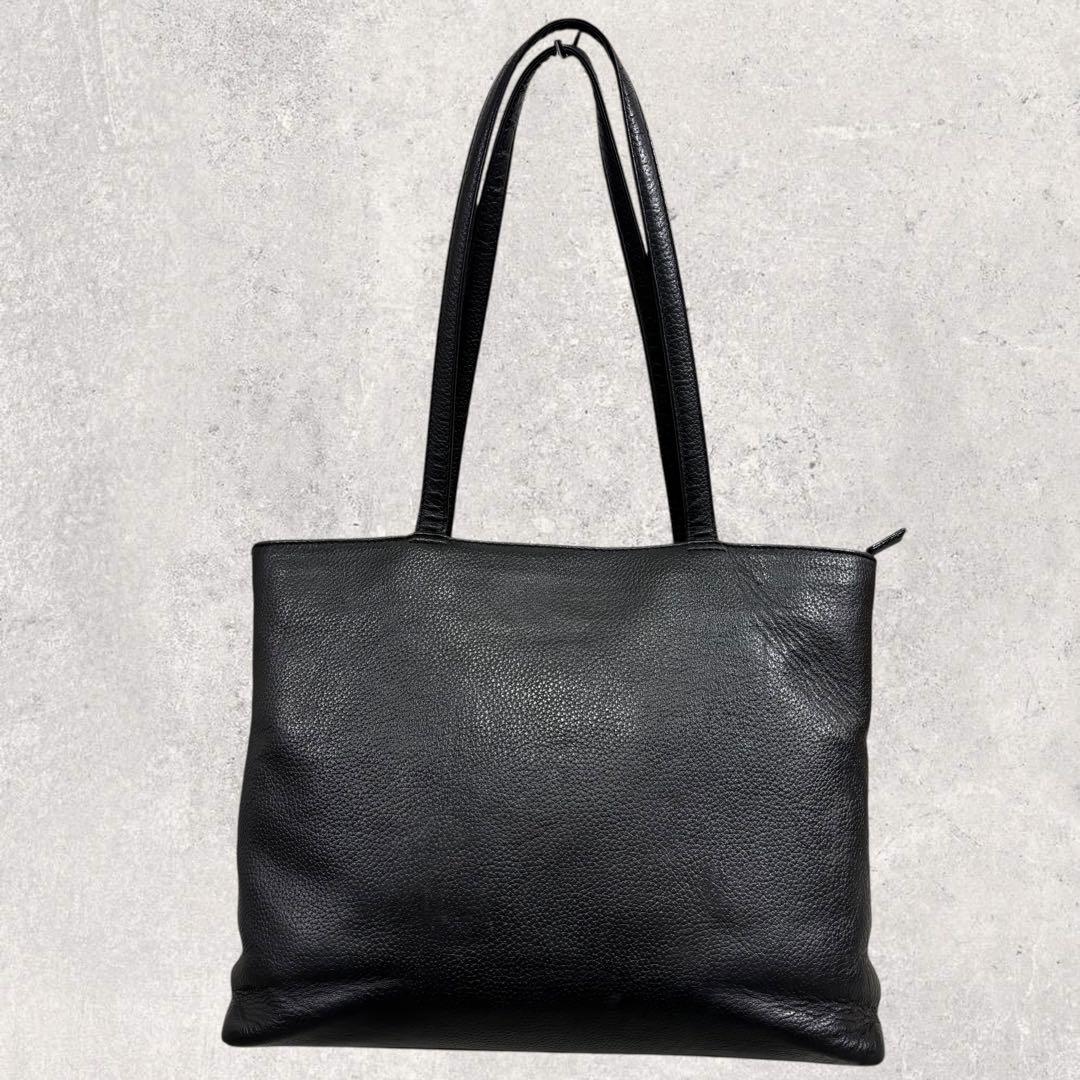 瀧治郎HushTug ハッシュタグ レザートートバッグ 黒 A4 本革