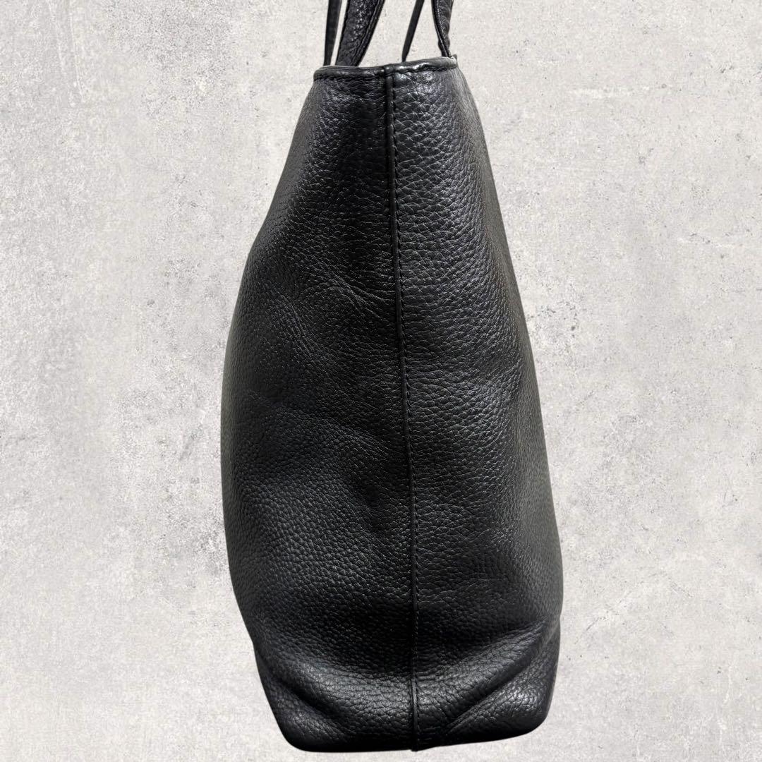 瀧治郎HushTug ハッシュタグ レザートートバッグ 黒 A4 本革