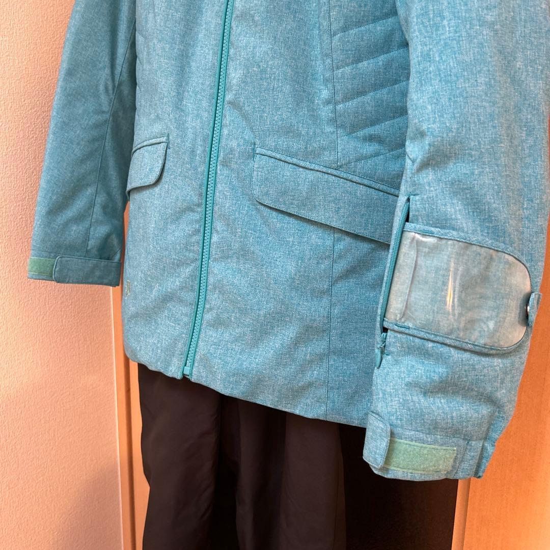 女性用DESCENTEスキーウェア上下 ブルー/ブラック