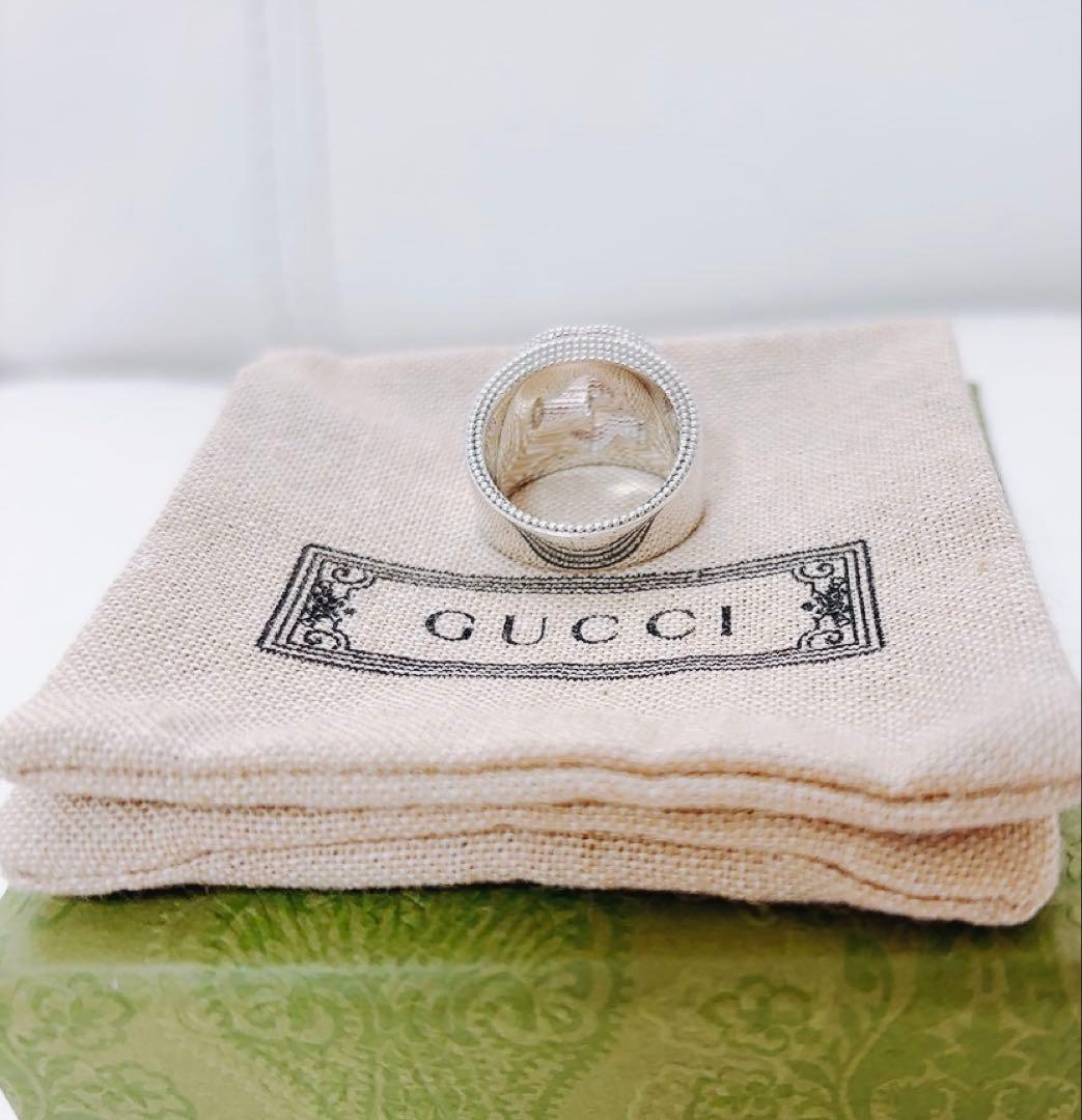 GUCCI インターロッキング　シルバー　リング