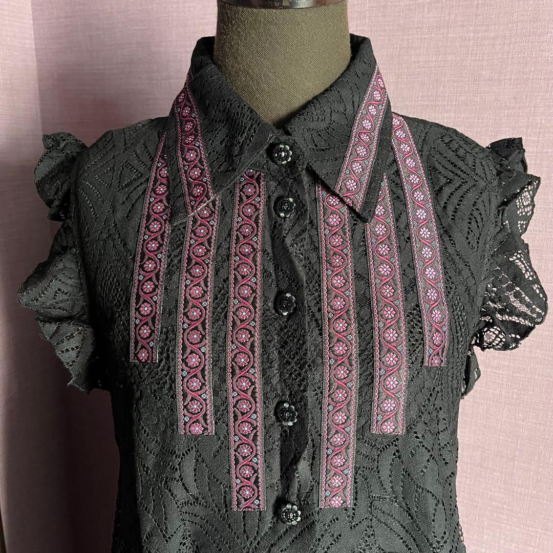 ANNA SUI アナスイ ワンピース 試着のみ 黒レース