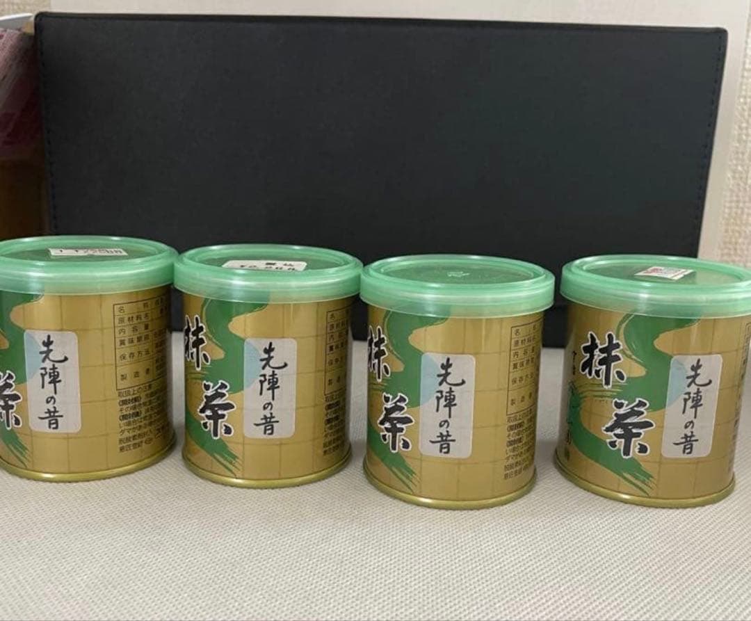 アマヤ専用　宇治抹茶 先陣の昔 30ｇｘ4缶セット