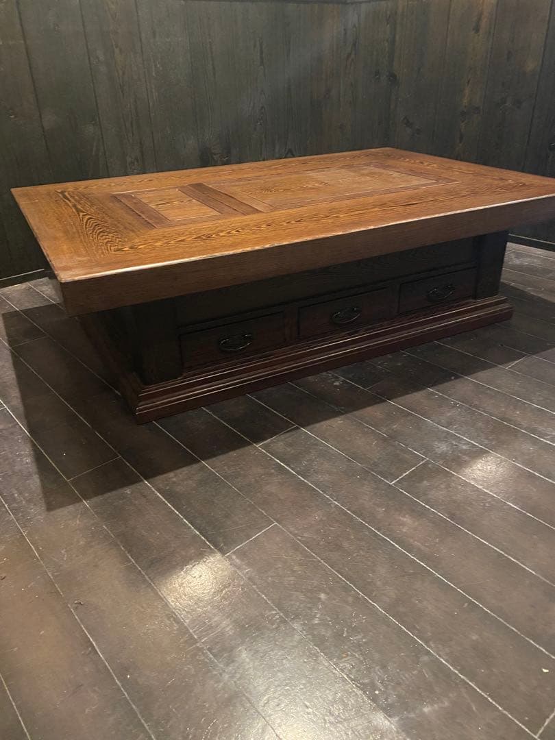 【美品】重厚で木目の美しい関西火鉢　囲炉裏用酒燗器　付き