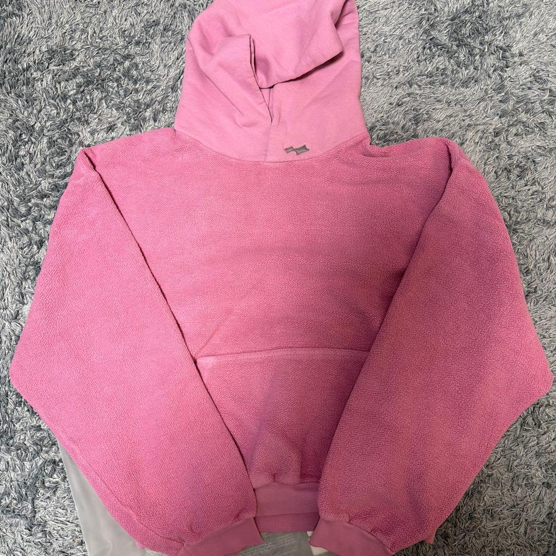最安値Lサイズ　SKYLRK REVERSE PINK HOODIE