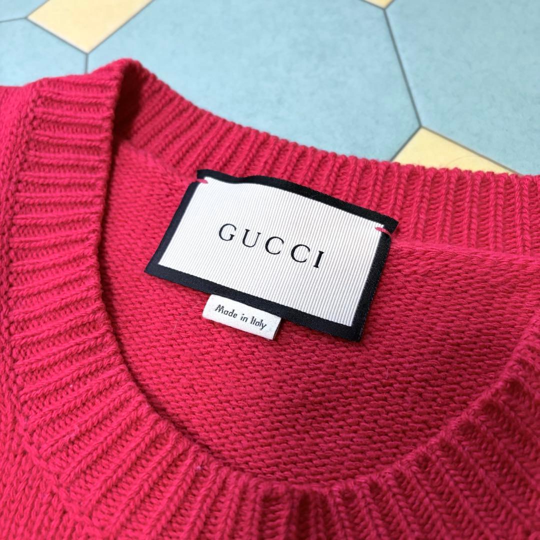 GUCCI ニット　赤　ミケーレ期