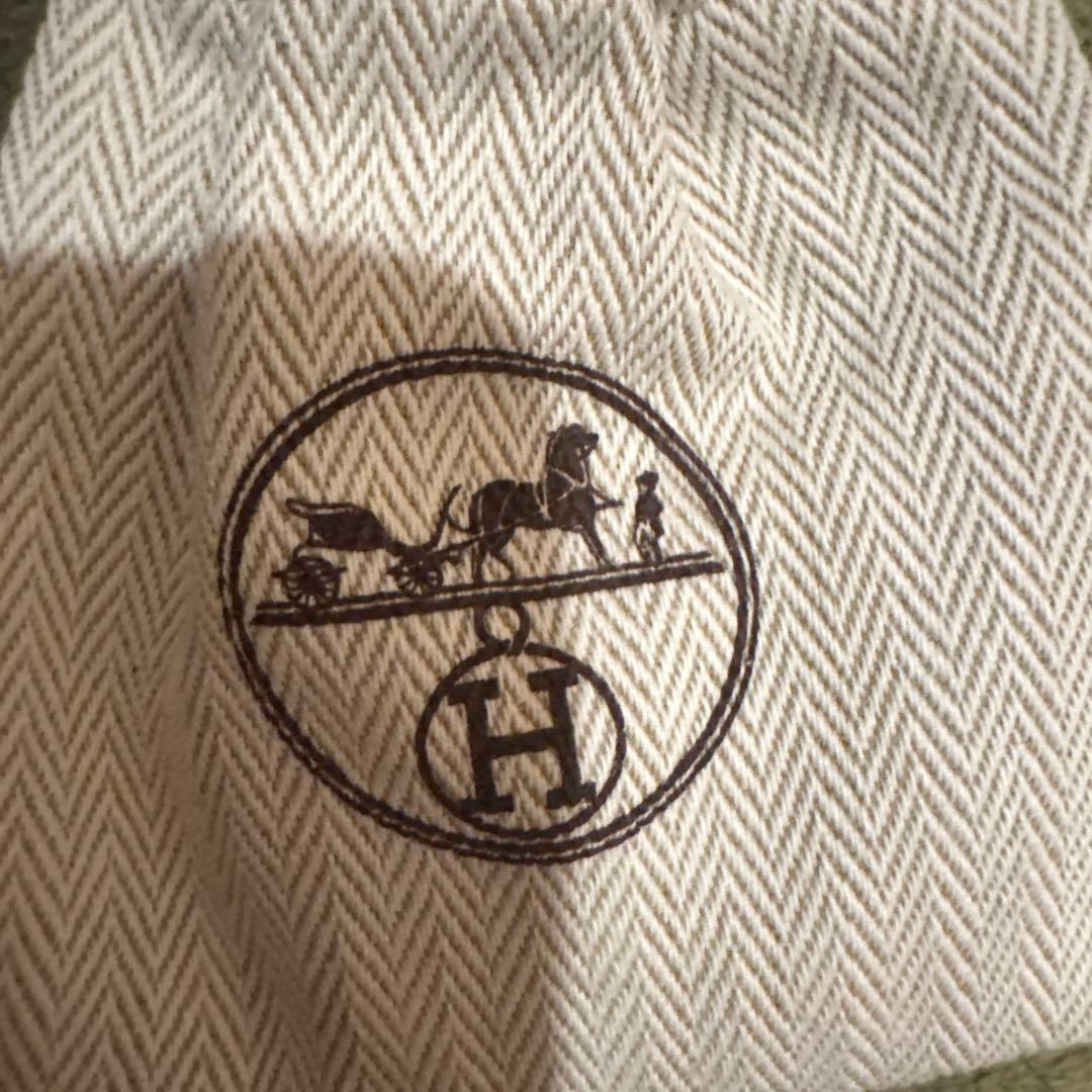 エルメス 黒 レザーバッグ スカーフ付き