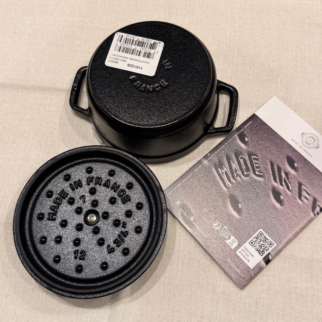 r*r様 ストウブ staub ピコココット ラウンド 12cm ブラック新品