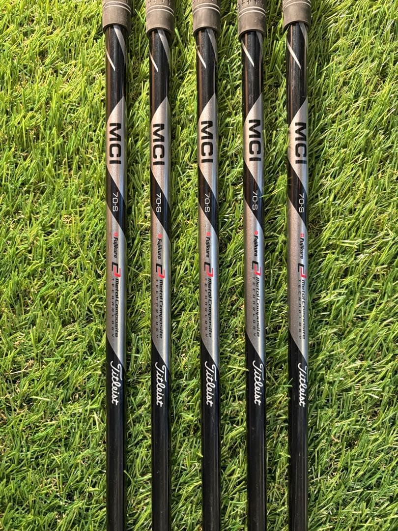 MCI 70 Sシャフト 5本セット　グリップ付き
