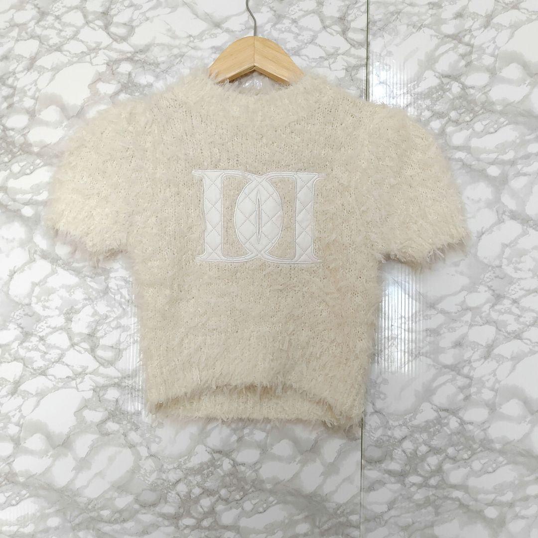 Darich ダーリッチ ファンシーヤーンニットトップス 半袖 F 人気 未使用