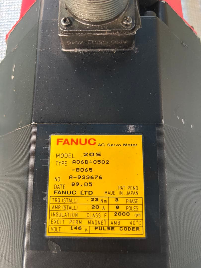 その他 FANUC AC Servo Motor 20S A06B-0502-B065