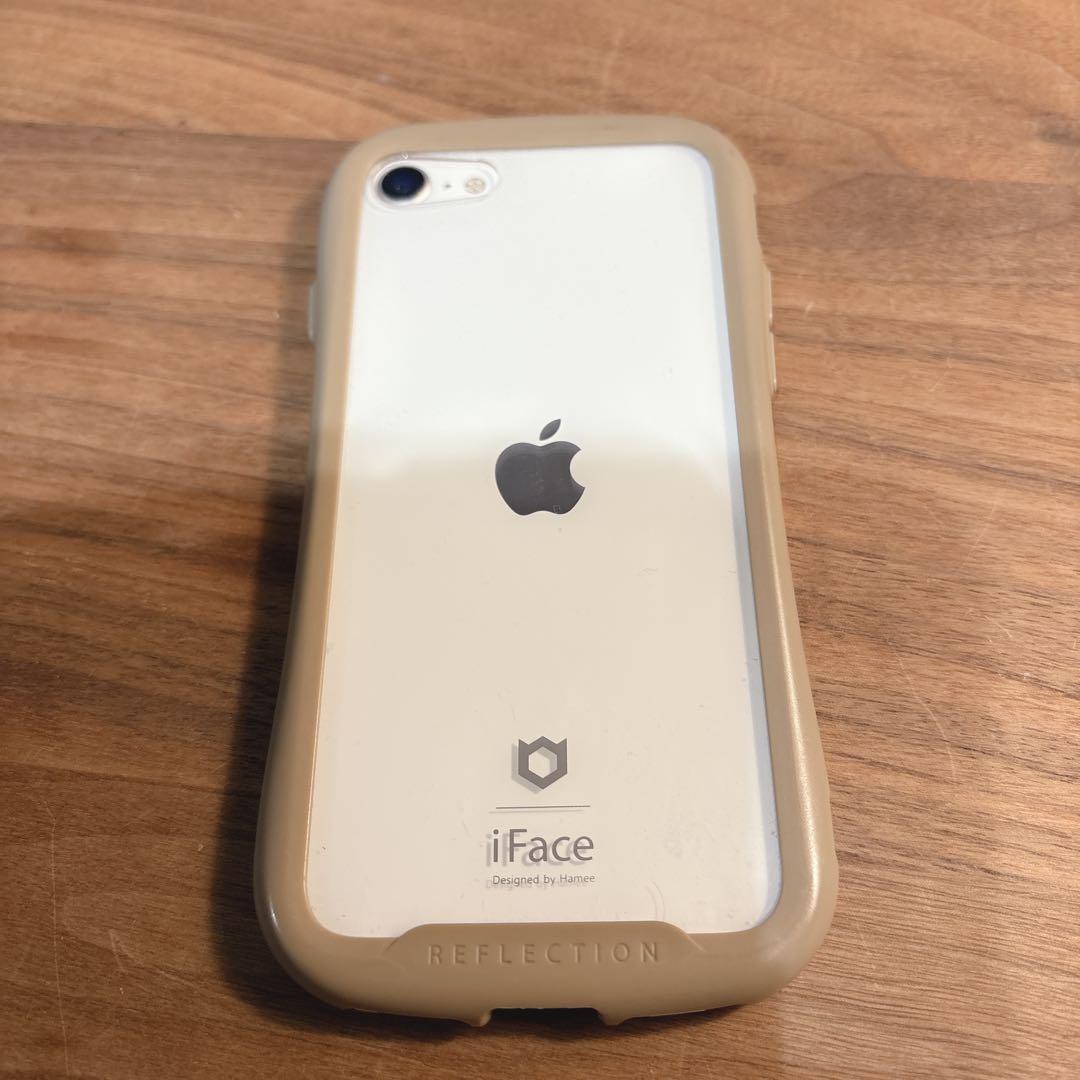 iPhone SE 第2世代 iFaceケース付き ホワイト/ベージュ