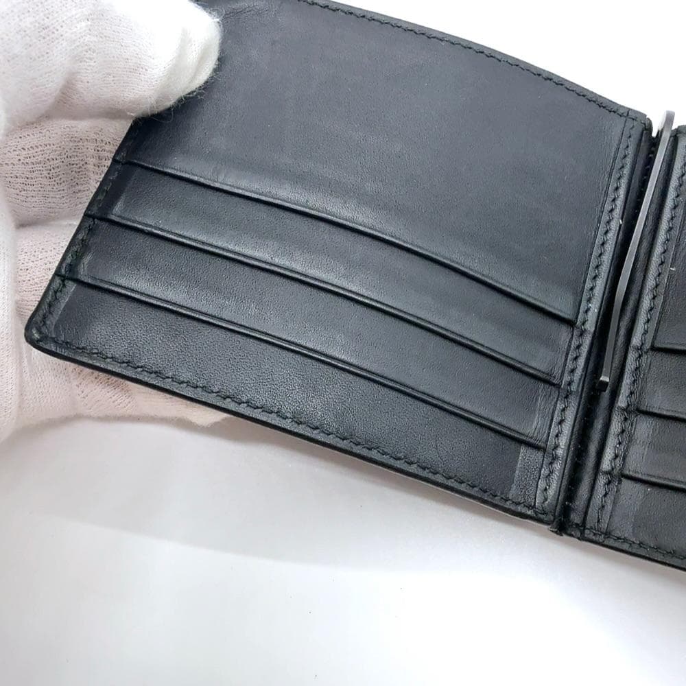 ◇ボッテガヴェネタ◇イントレチャート/マネークリップ/ブラック/ブランド