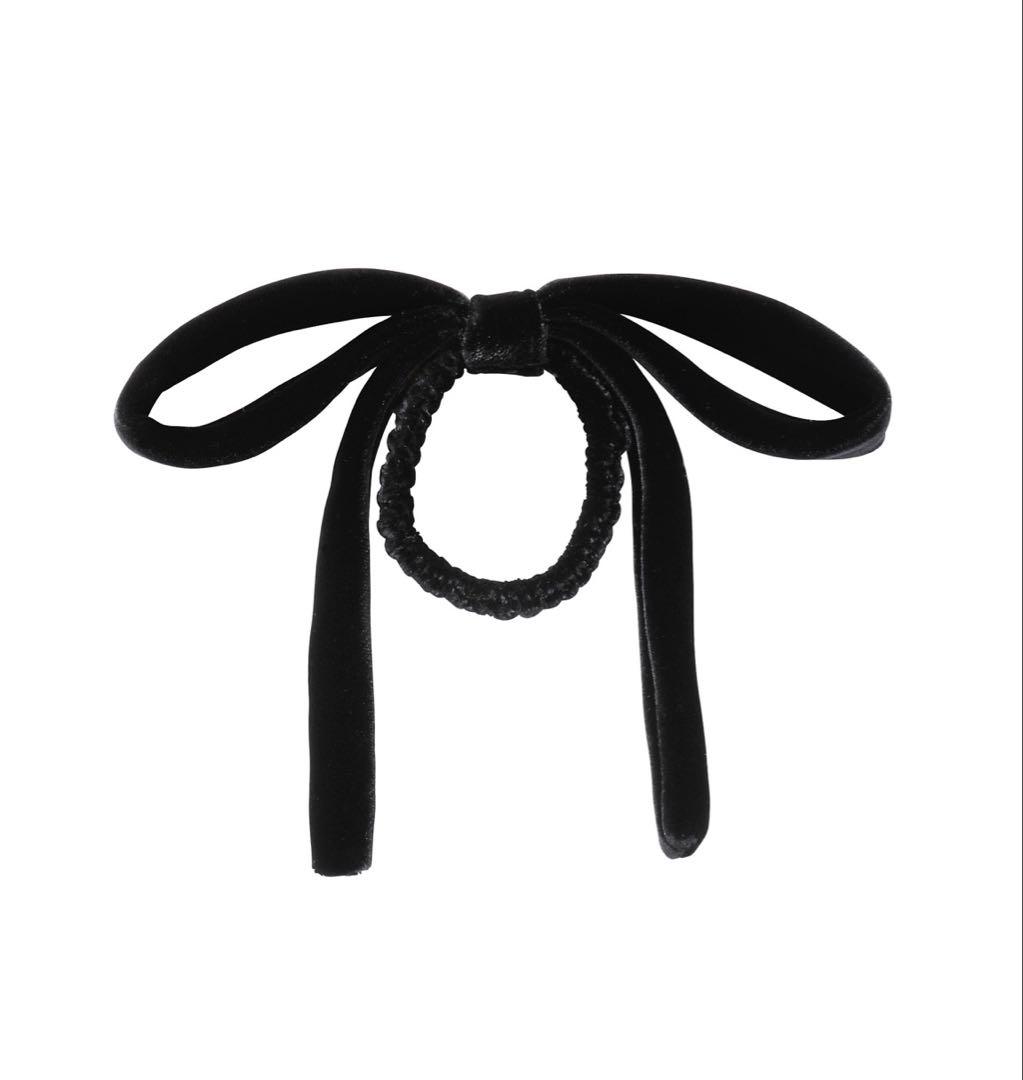 ベルベット 黒 ヘアアクセサリー ALEXANDRE DE PARIS