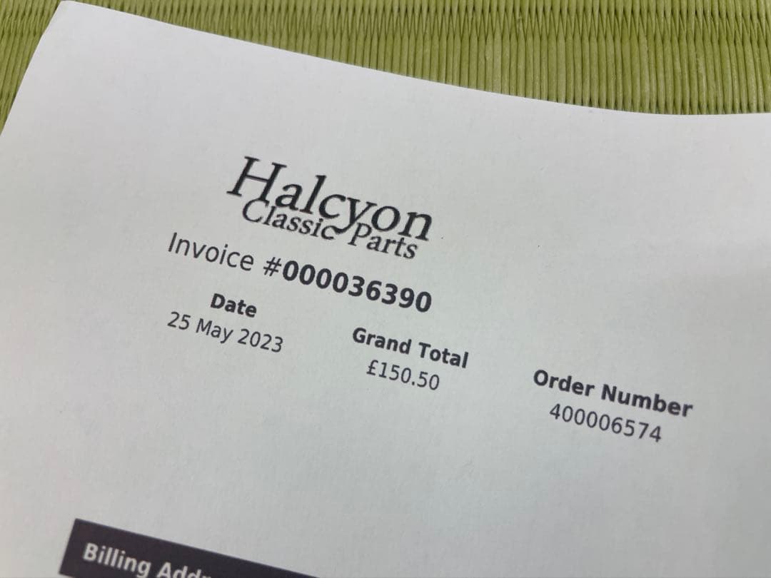 HALCYON バイクミラー ポリッシュ仕上げ