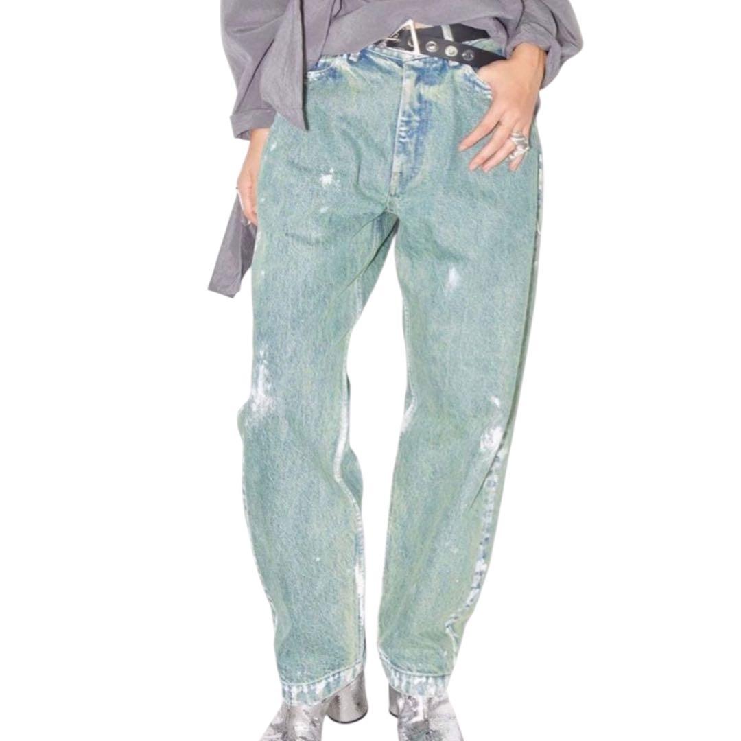 【美品】TANAKA CITYSHOP 別注 ペイントワイド デニム