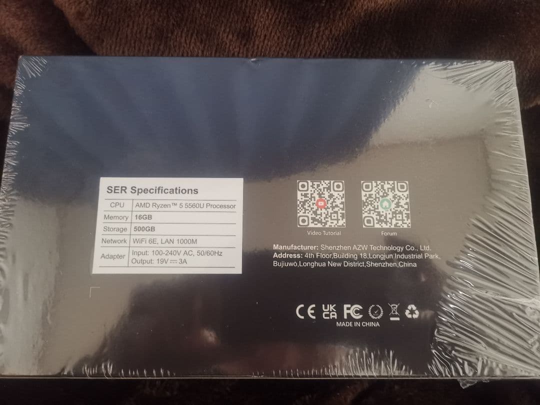 Beelink SER5 Ryzen5 5560U 16GB ミニPC