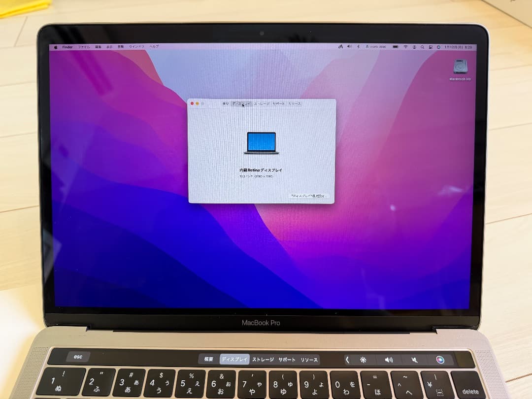 MacBook本体 MacBook Pro 13.3-inch Late-2016 MNQG2J