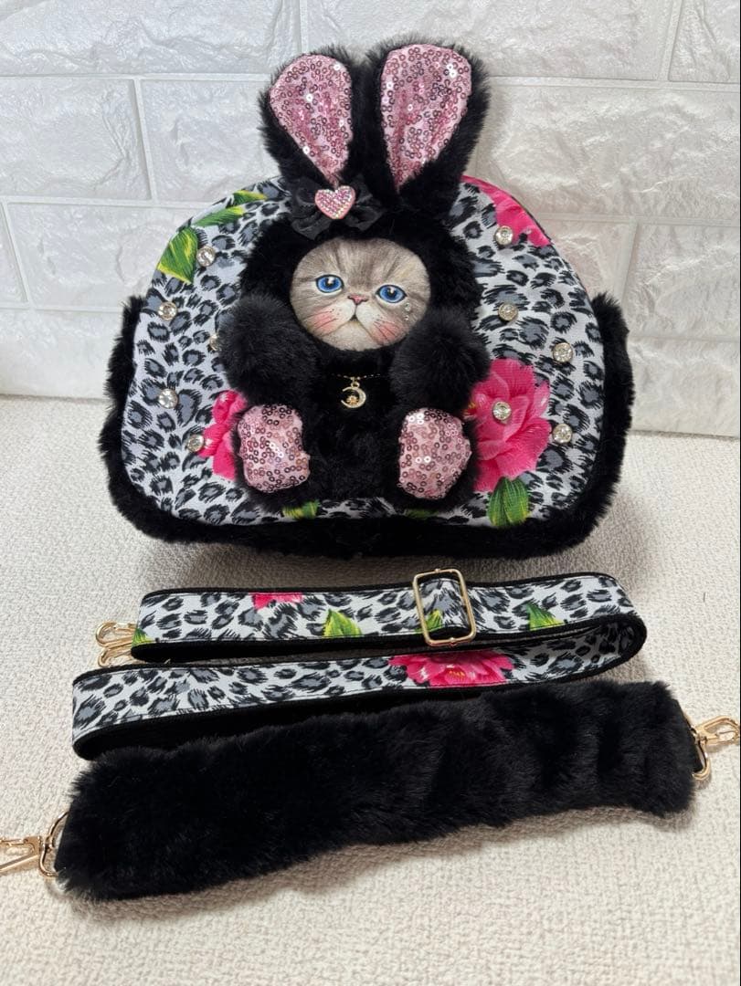 あ*こ様 コヤンイサムチョン　ハンドメイド　ファーショルダーバッグ　ルミちゃん