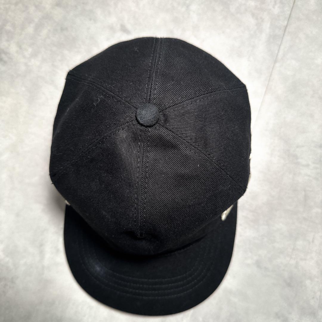 GUCCI グッチ LOVED 刺繍ロゴ キャップ 帽子 ベースボール ブラック