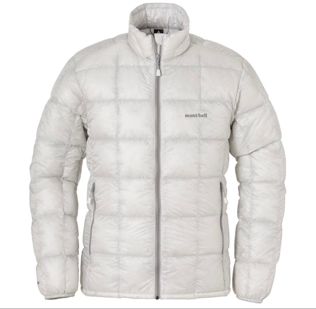 今期完売品　 モンベル スペリオダウンジャケット　S ライトグレー　田中シェン着