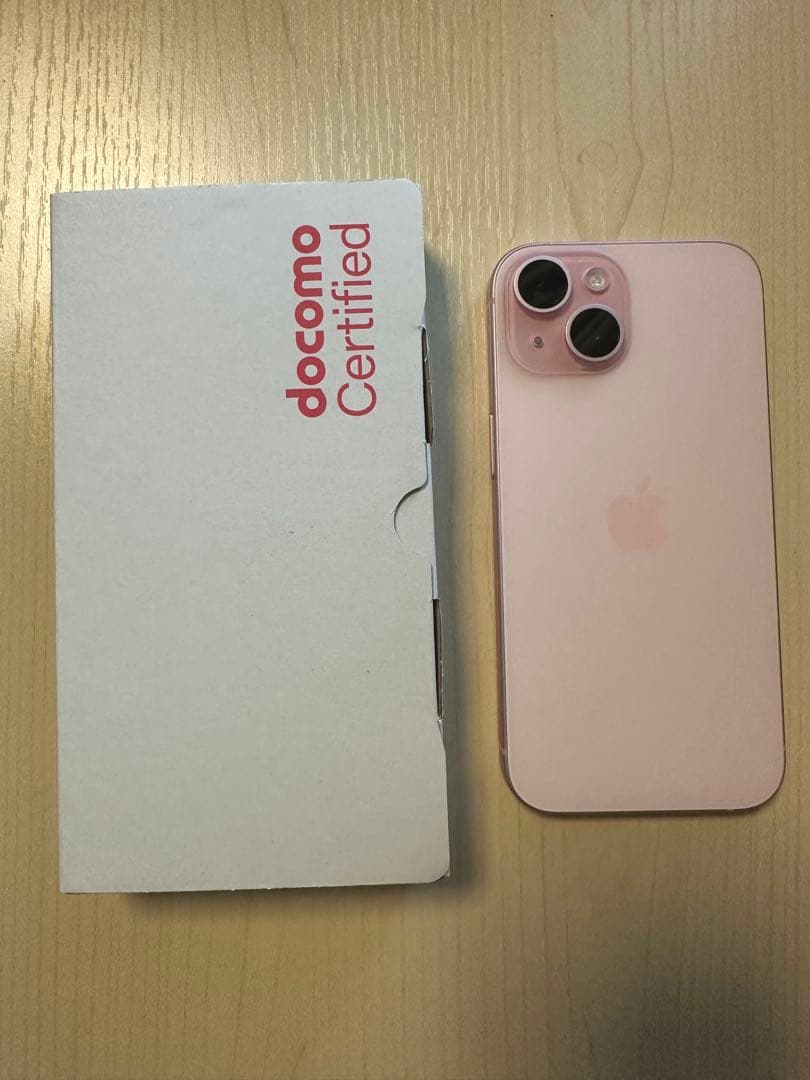 美品 iPhone15 128GB SIMフリー ピンク docomo正規