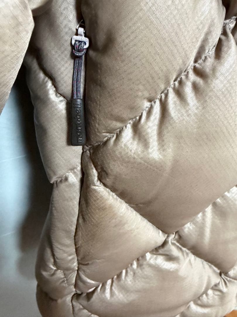 mont-bell ライトアルパインダウンジャケット レディース L ベージュ