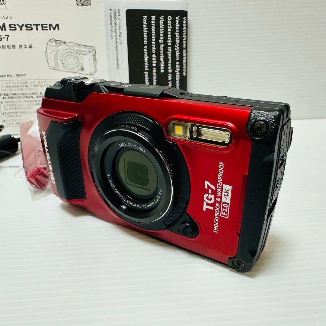 OM SYSTEM TG7 RED 赤　箱付き