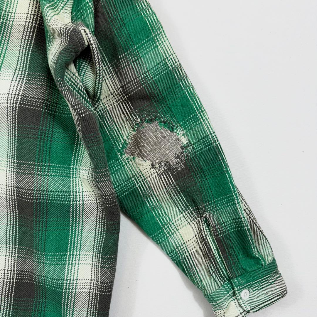 トップス BOWWOW HEAVY WEIGHT FLANNEL SHIRTS AGING