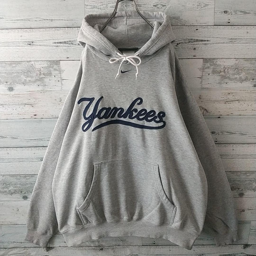 希少サイズ☆ナイキ ヤンキース 刺繍 センターロゴ スウェット 3L相当